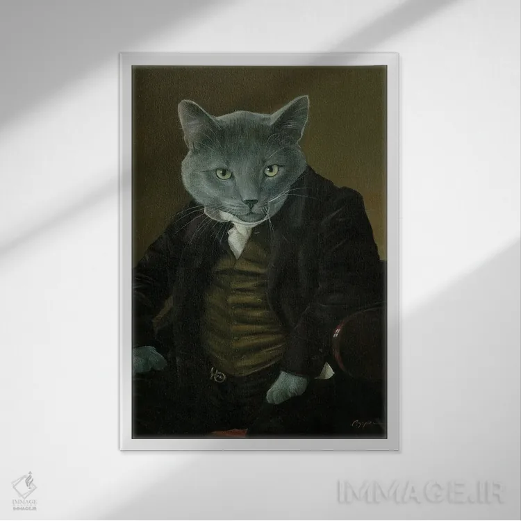 تابلو دکوراتیو اسکار اثر ملیندا کوپر - نمای قابدار سفید