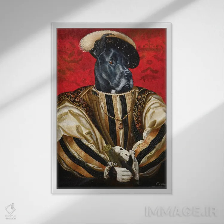 تابلو دکوراتیو استرایکر اثر ملیندا کوپر - نمای قابدار سفید