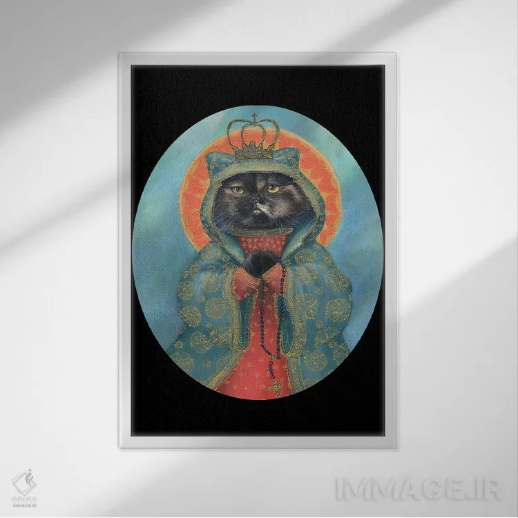 تابلو دکوراتیو نخودفرنگی شیرین اثر ملیندا کوپر - نمای قابدار سفید