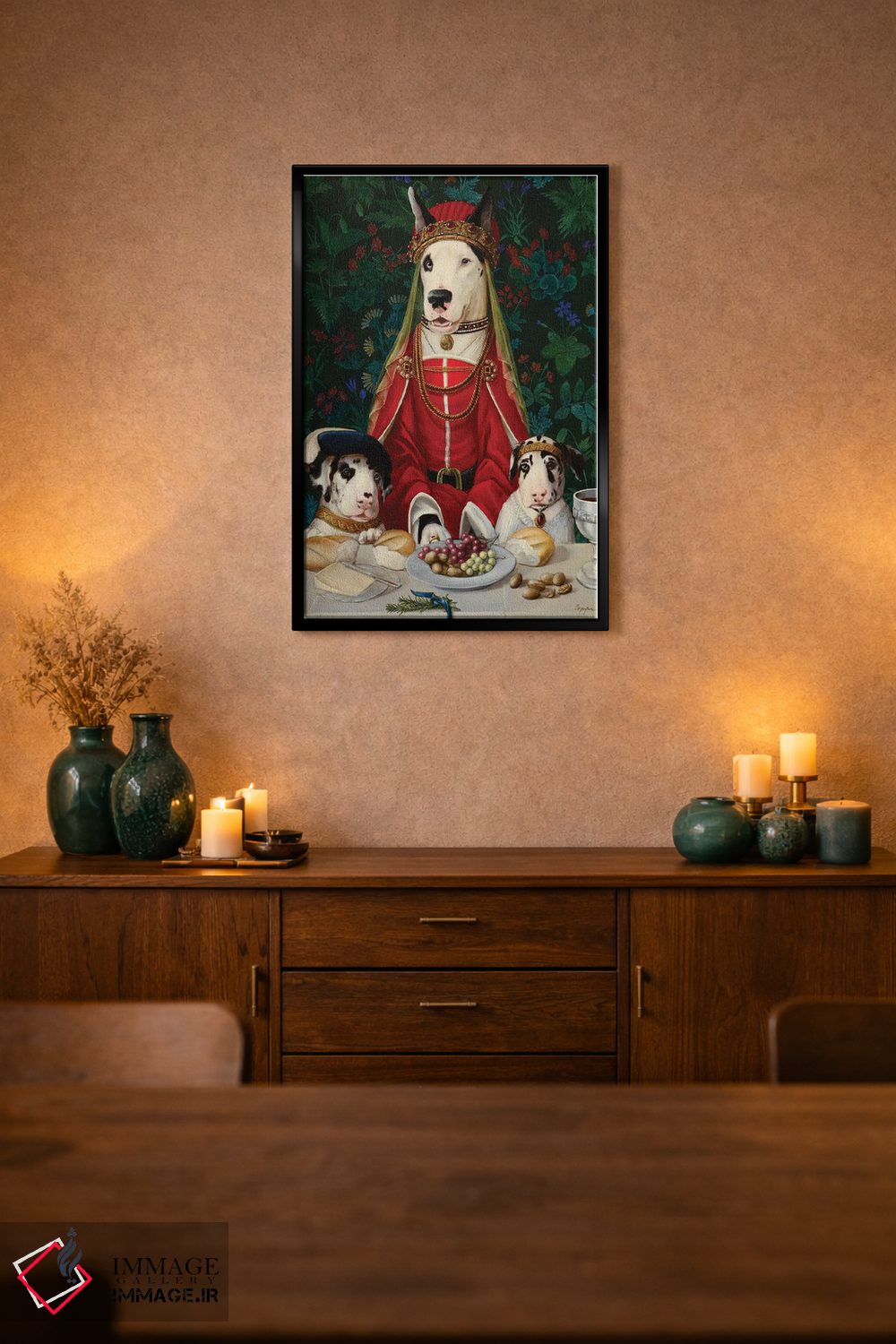 تابلو دکوراتیو جواهرات کوئین اثر ملیندا کوپر - D2B