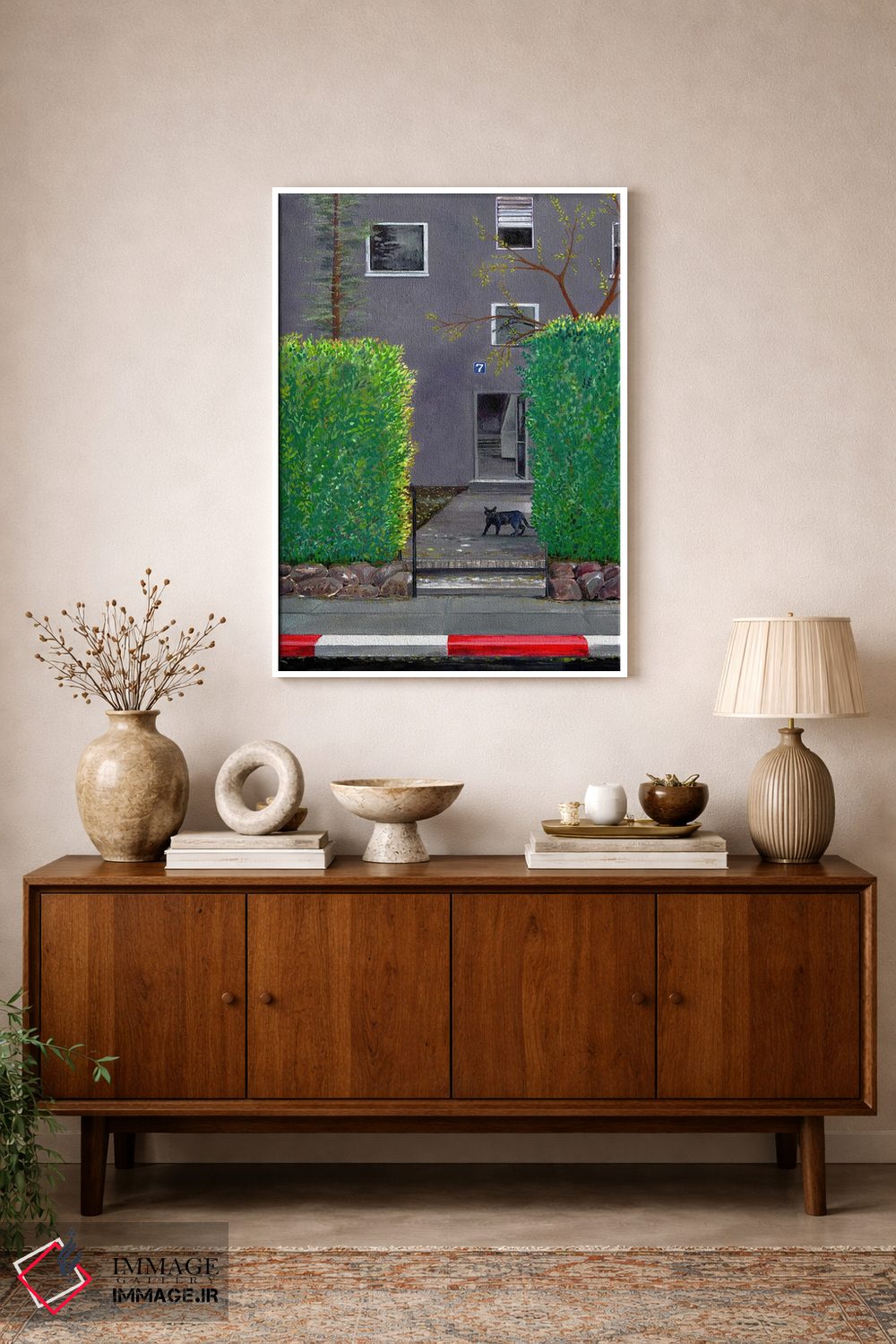 تابلو دکوراتیو گربه سیاه اثر میری اشت - D1W