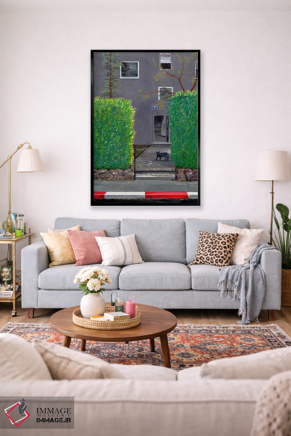 تابلو دکوراتیو گربه سیاه اثر میری اشت - D2B