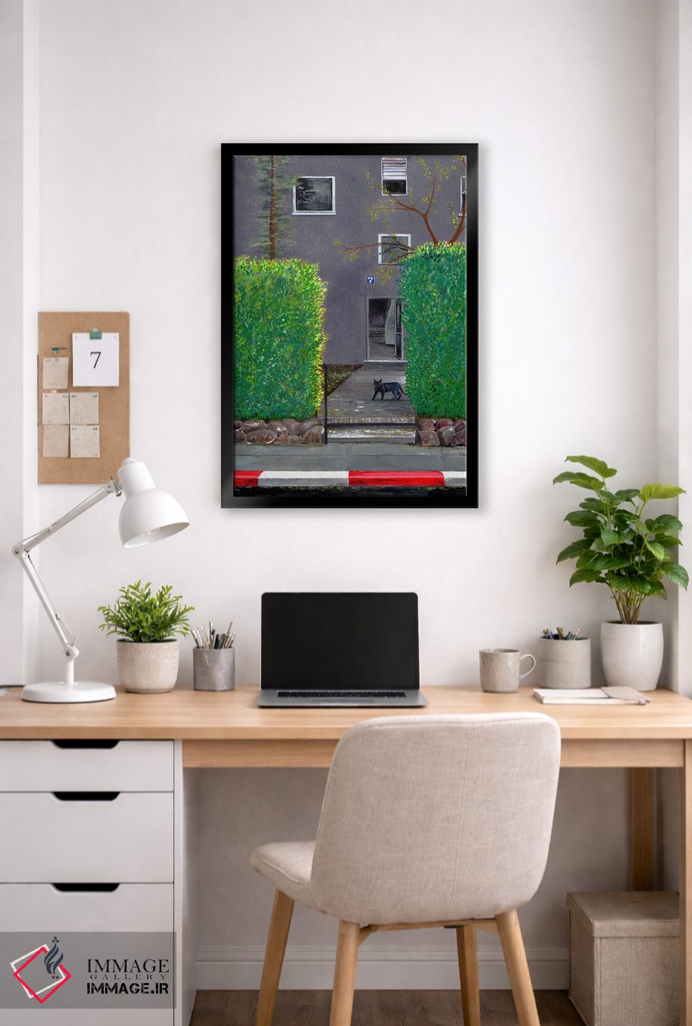 تابلو دکوراتیو گربه سیاه اثر میری اشت - D6B