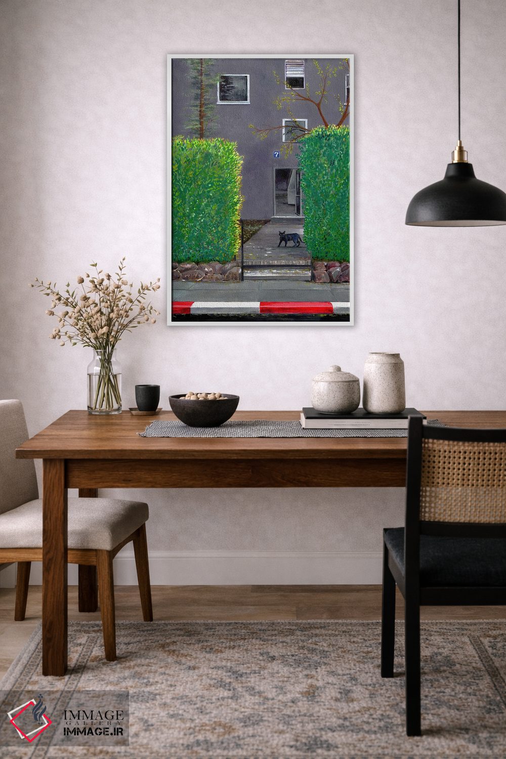 تابلو دکوراتیو گربه سیاه اثر میری اشت - D4W