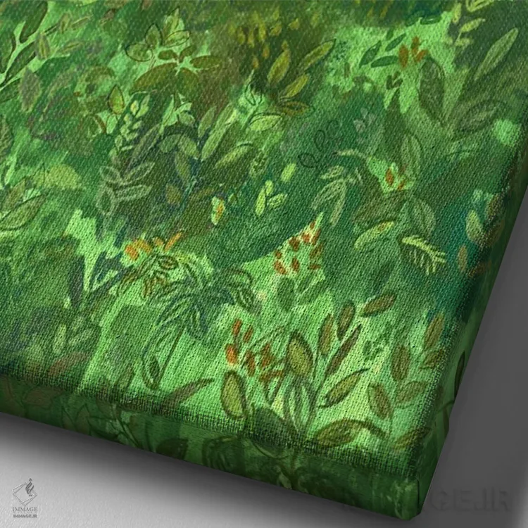 تابلو دکوراتیو ساختمان اثر میری اشت - نمای نزدیک بافت بوم