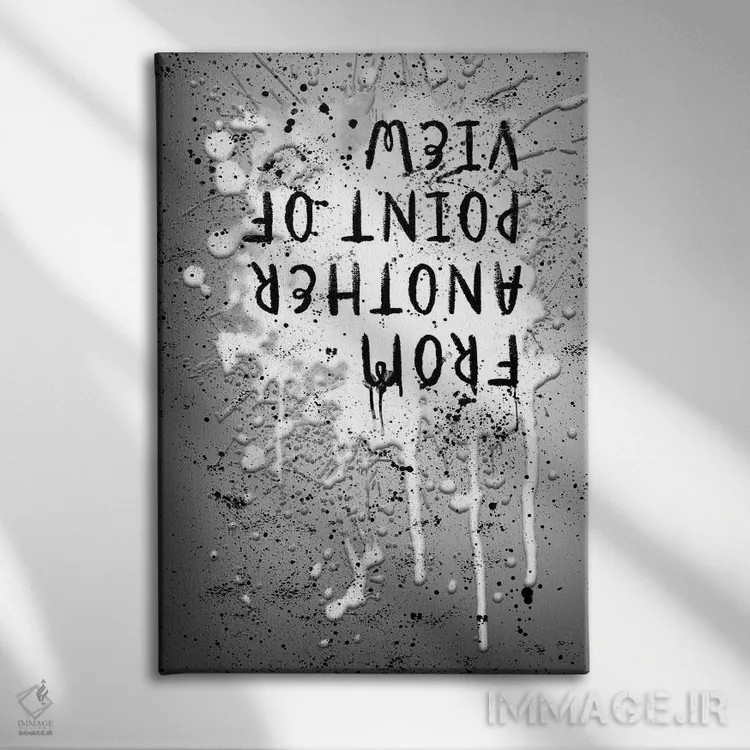 تابلو دکوراتیو از دیدگاهی دیگر اثر ملانی ویولا - نمای روبهرو روی دیوار