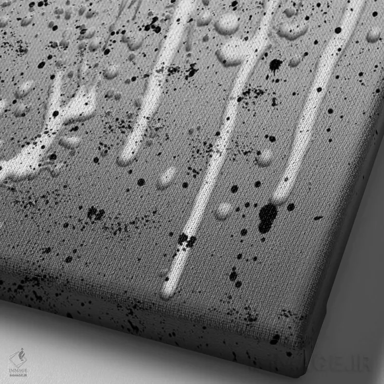 تابلو دکوراتیو از دیدگاهی دیگر اثر ملانی ویولا - نمای نزدیک بافت بوم