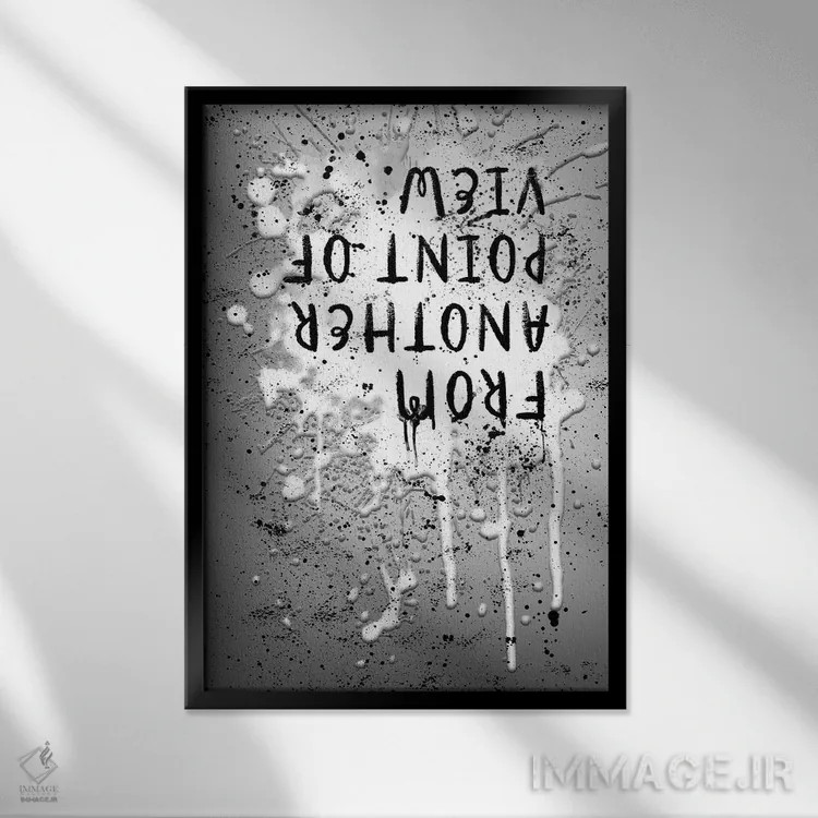 تابلو دکوراتیو از دیدگاهی دیگر اثر ملانی ویولا - نمای قابدار مشکی