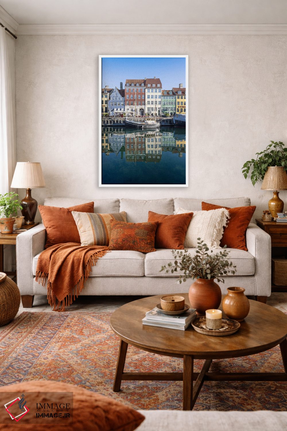 تابلو دکوراتیو آب زلال کپنهاگ در نیهاون اثر ملانی ویولا - D1W