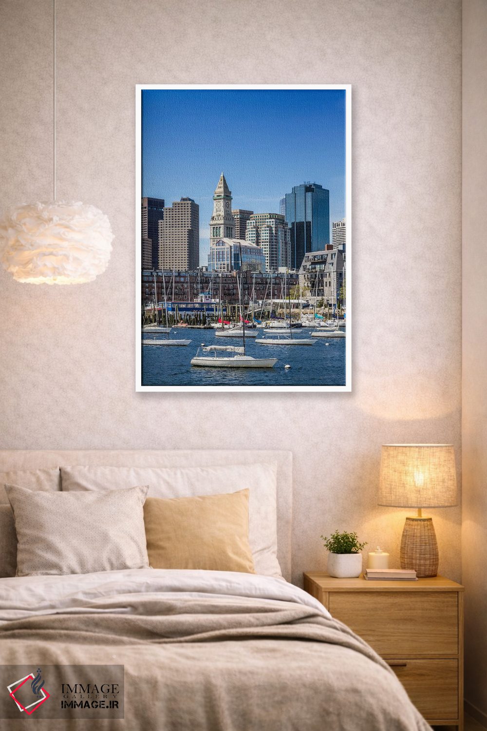 تابلو دکوراتیو نمای افق منطقه نورث اند بوستون اثر ملانی ویولا - D1W