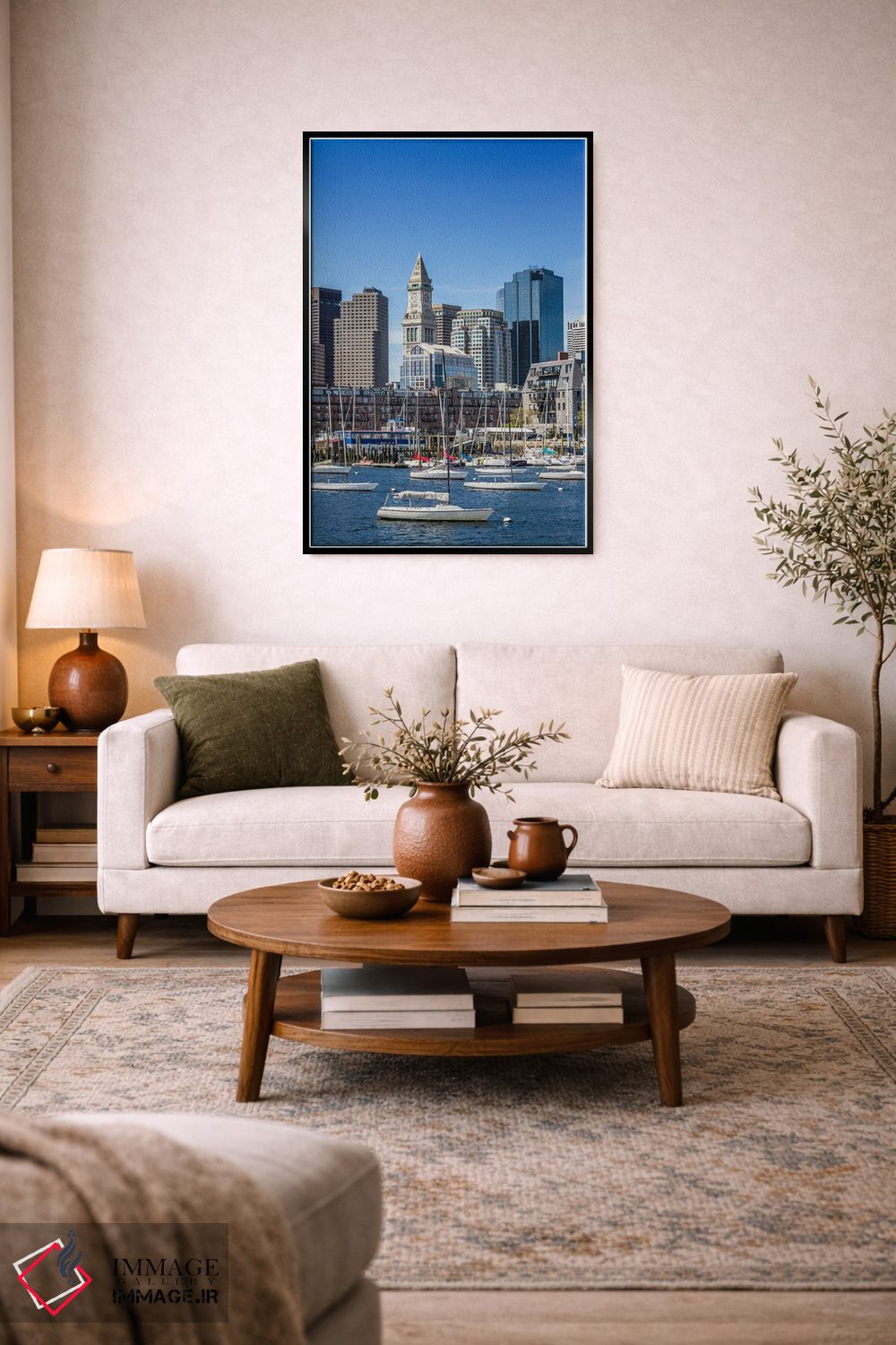 تابلو دکوراتیو نمای افق منطقه نورث اند بوستون اثر ملانی ویولا - D4B