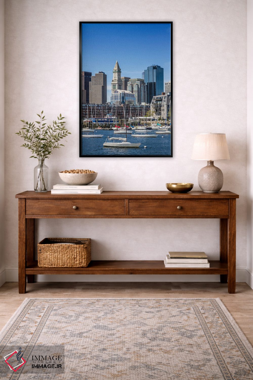 تابلو دکوراتیو نمای افق منطقه نورث اند بوستون اثر ملانی ویولا - D5B