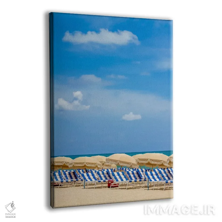 تابلو دکوراتیو صحنه ای آرامش بخش از ساحل اثر ملانی ویولا - نمای پرسپکتیو محصول