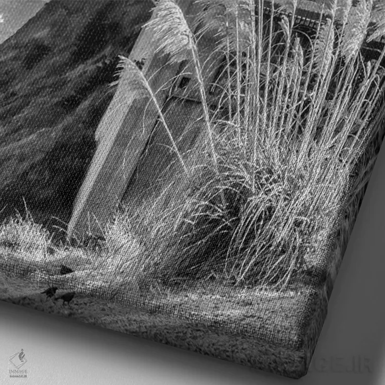 تابلو دکوراتیو پل گلدن گیت سانفرانسیسکو اثر ملانی ویولا - نمای نزدیک بافت بوم