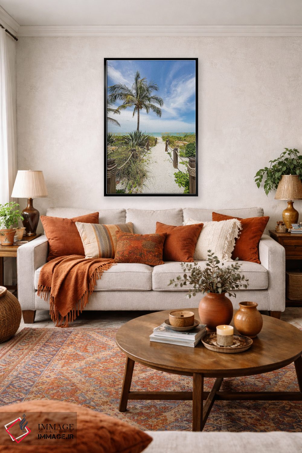 تابلو دکوراتیو مسیر شنی به سوی ساحل اثر ملانی ویولا - D1B