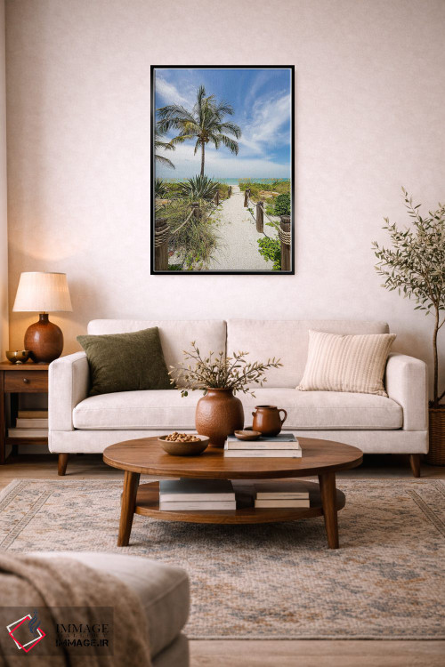 تابلو دکوراتیو مسیر شنی به سوی ساحل اثر ملانی ویولا - D2B