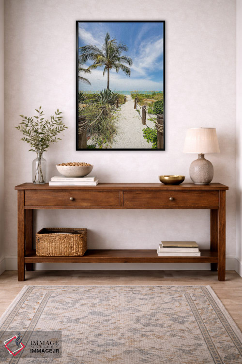 تابلو دکوراتیو مسیر شنی به سوی ساحل اثر ملانی ویولا - D3B