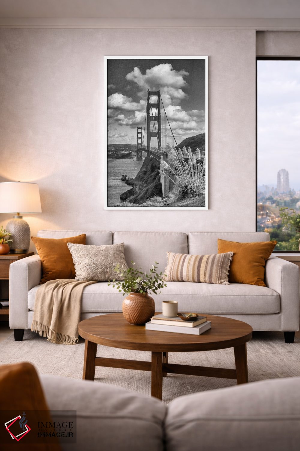 تابلو دکوراتیو پل گلدن گیت سانفرانسیسکو اثر ملانی ویولا - D4W