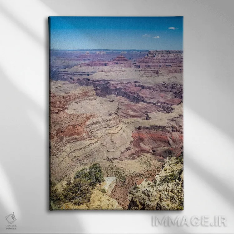 تابلو دکوراتیو برداشت هنری از گرند کنیون از نقطه موران اثر ملانی ویولا - نمای روبهرو روی دیوار