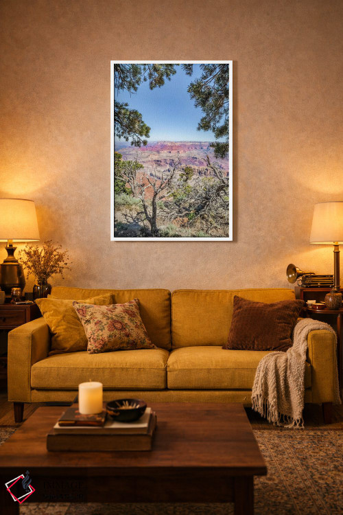 تابلو دکوراتیو برداشت هنری از گرند کنیون از نقطه ناواهو اثر ملانی ویولا - D3W