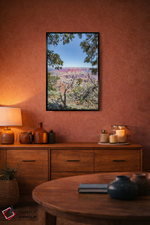 تابلو دکوراتیو برداشت هنری از گرند کنیون از نقطه ناواهو اثر ملانی ویولا - D4B