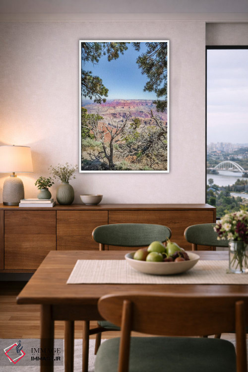 تابلو دکوراتیو برداشت هنری از گرند کنیون از نقطه ناواهو اثر ملانی ویولا - D5W