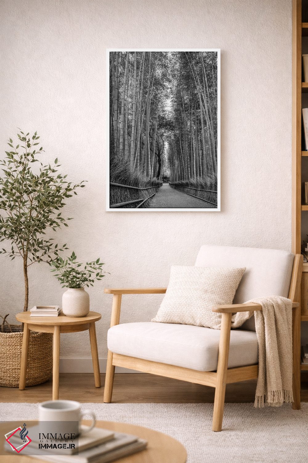 تابلو دکوراتیو جنگل باشکوه بامبوی آراشی یاما اثر ملانی ویولا - D6W