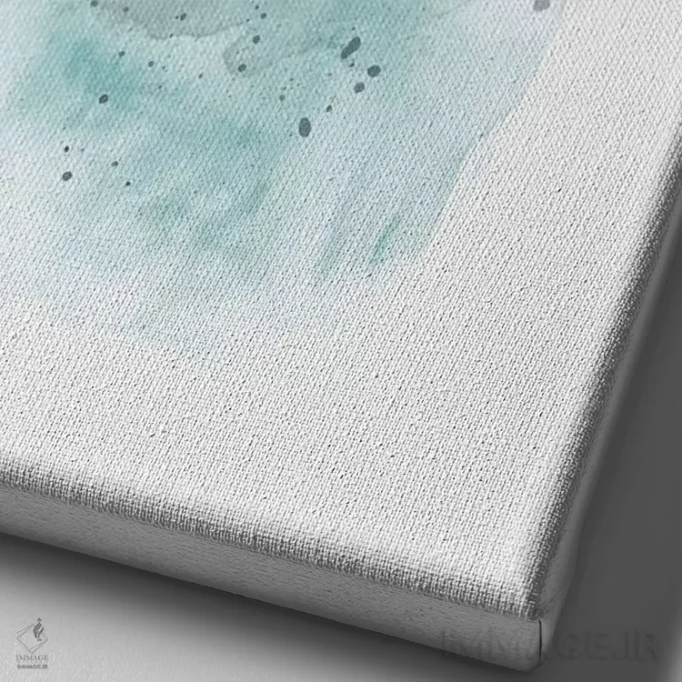 تابلو دکوراتیو دنیا را کشف کن اثر ملانی ویولا - نمای نزدیک بافت بوم