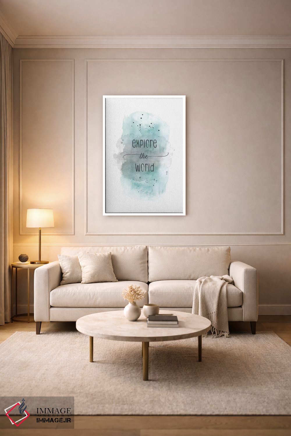 تابلو دکوراتیو دنیا را کشف کن اثر ملانی ویولا - D3W