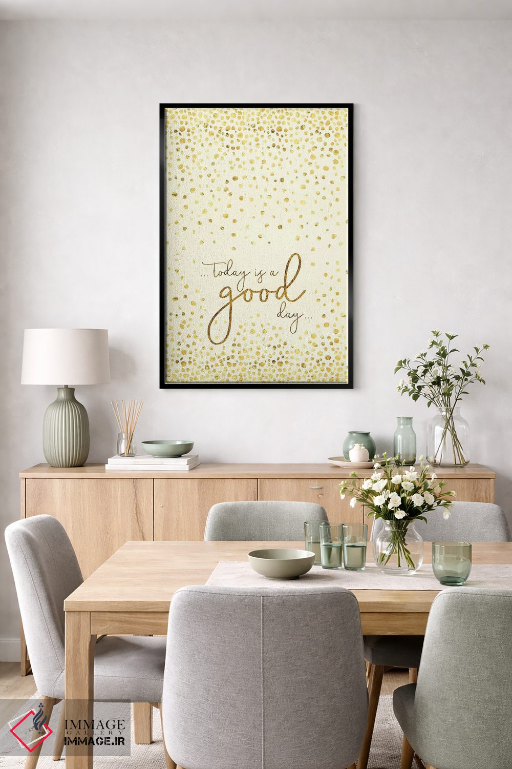 تابلو دکوراتیو امروز روز خوبی است اثر ملانی ویولا - D6B