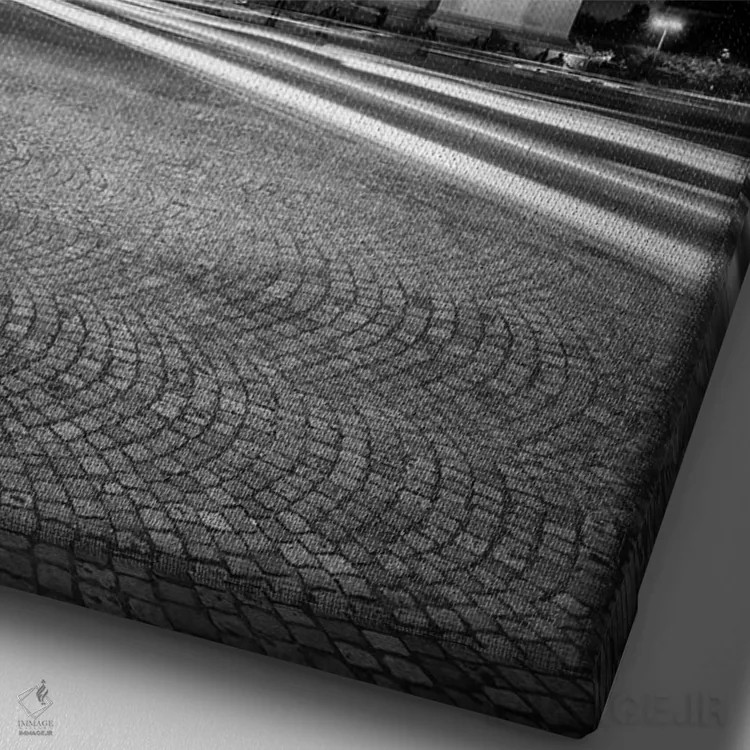 تابلو دکوراتیو طاق نصرت پاریس اثر ملانی ویولا - نمای نزدیک بافت بوم