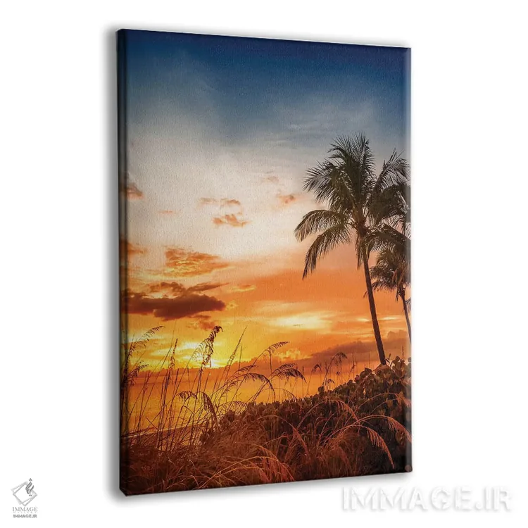 تابلو دکوراتیو غروب عاشقانه ساحل بونیتا اثر ملانی ویولا - نمای پرسپکتیو محصول