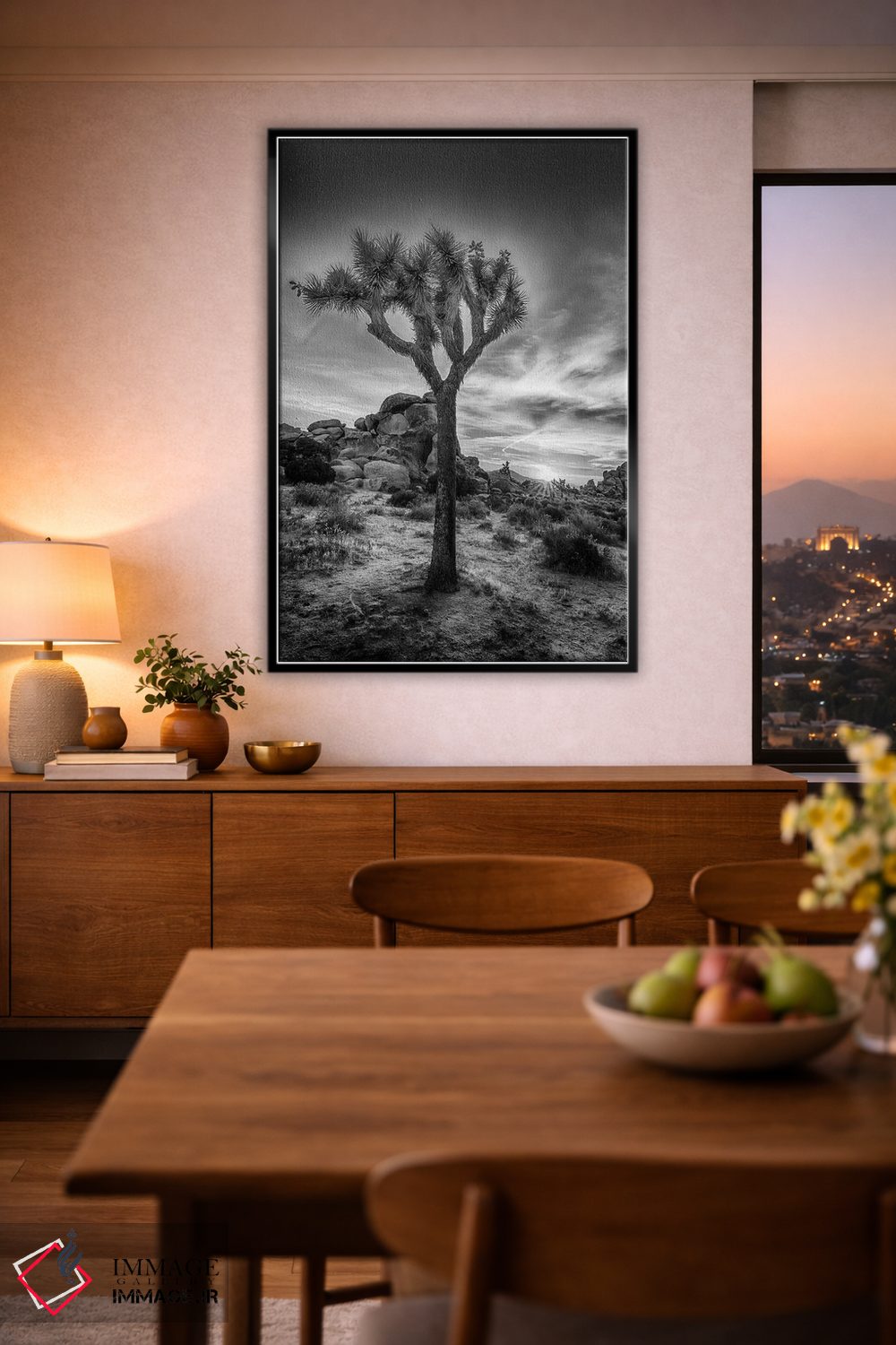 تابلو دکوراتیو غروب دل انگیز در پارک ملی جاشوا تری اثر ملانی ویولا - D4B