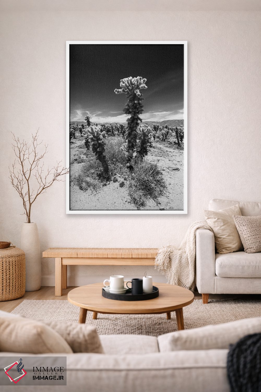 تابلو دکوراتیو باغ کاکتوس چولا، پارک ملی جاشوا تری اثر ملانی ویولا - D1W