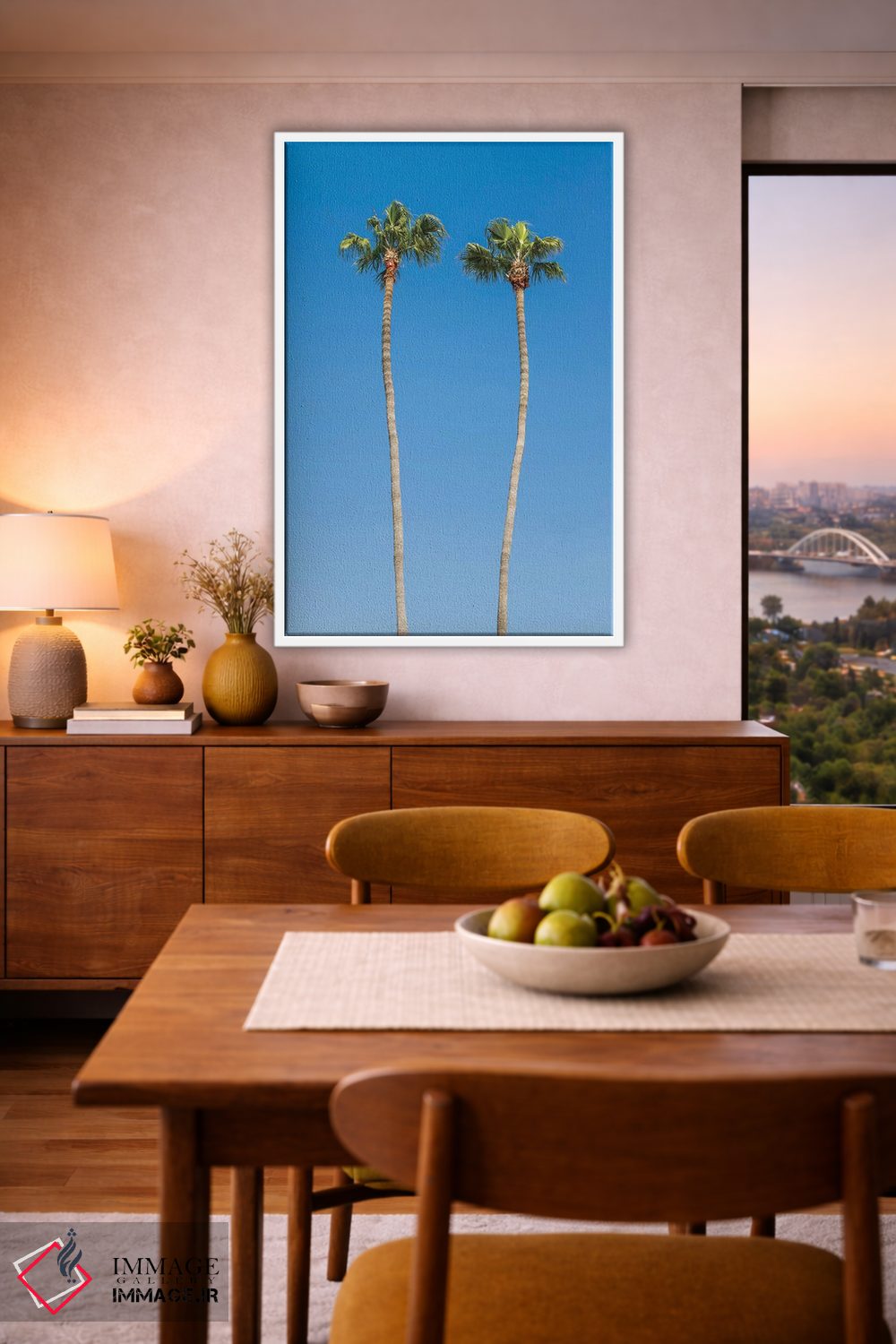 تابلو دکوراتیو درختان نخل اثر ملانی ویولا - D6W