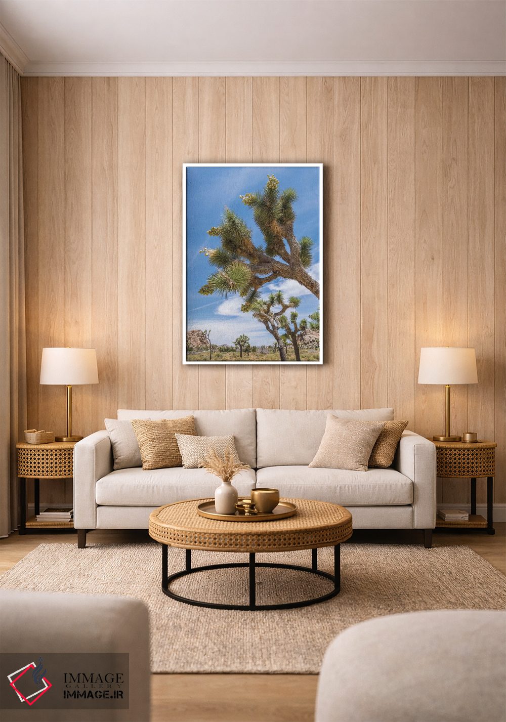 تابلو دکوراتیو پارک ملی زیبای جاشوا تری اثر ملانی ویولا - D1W