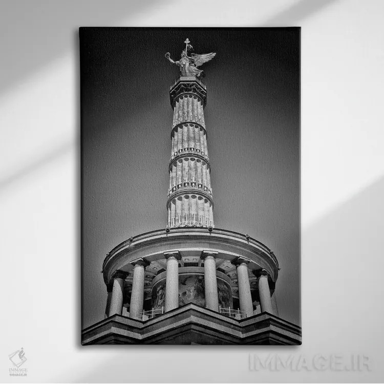 تابلو دکوراتیو ستون پیروزی برلین اثر ملانی ویولا - نمای روبهرو روی دیوار