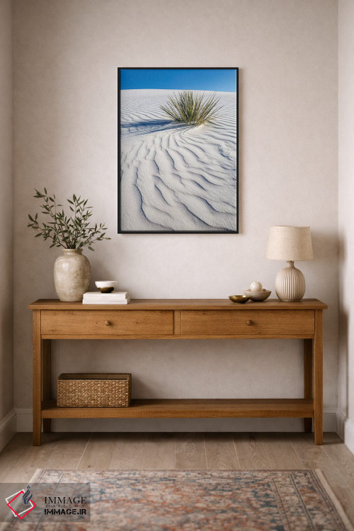 تابلو دکوراتیو تپه شنی وایت سندز اثر ملانی ویولا - D2B