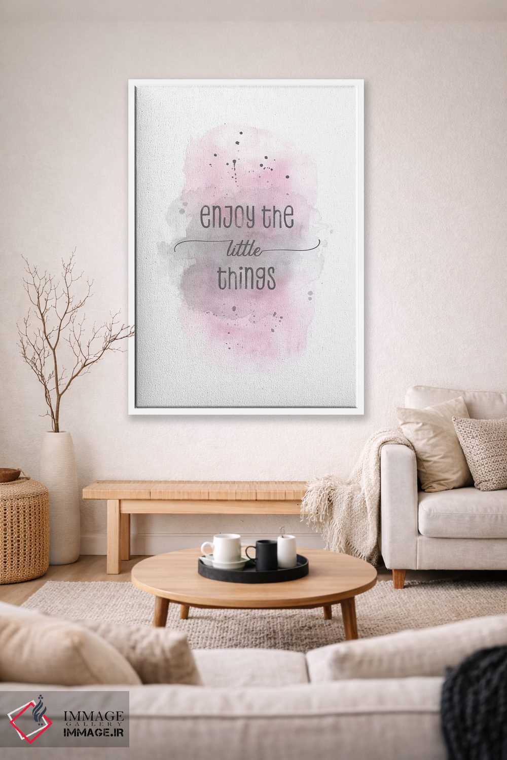تابلو دکوراتیو از چیزهای کوچک لذت ببر اثر ملانی ویولا - D1W