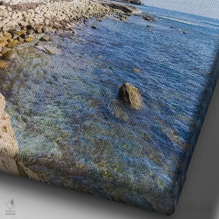 تابلو دکوراتیو غار سان دیه گو سانست کلیفز اثر ملانی ویولا - نمای نزدیک بافت بوم