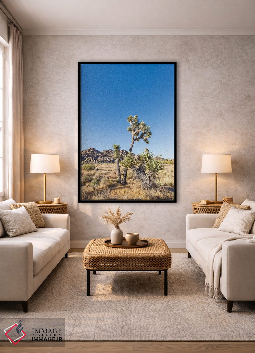 تابلو دکوراتیو پارک ملی طبیعی جاشوا تری اثر ملانی ویولا - D2B