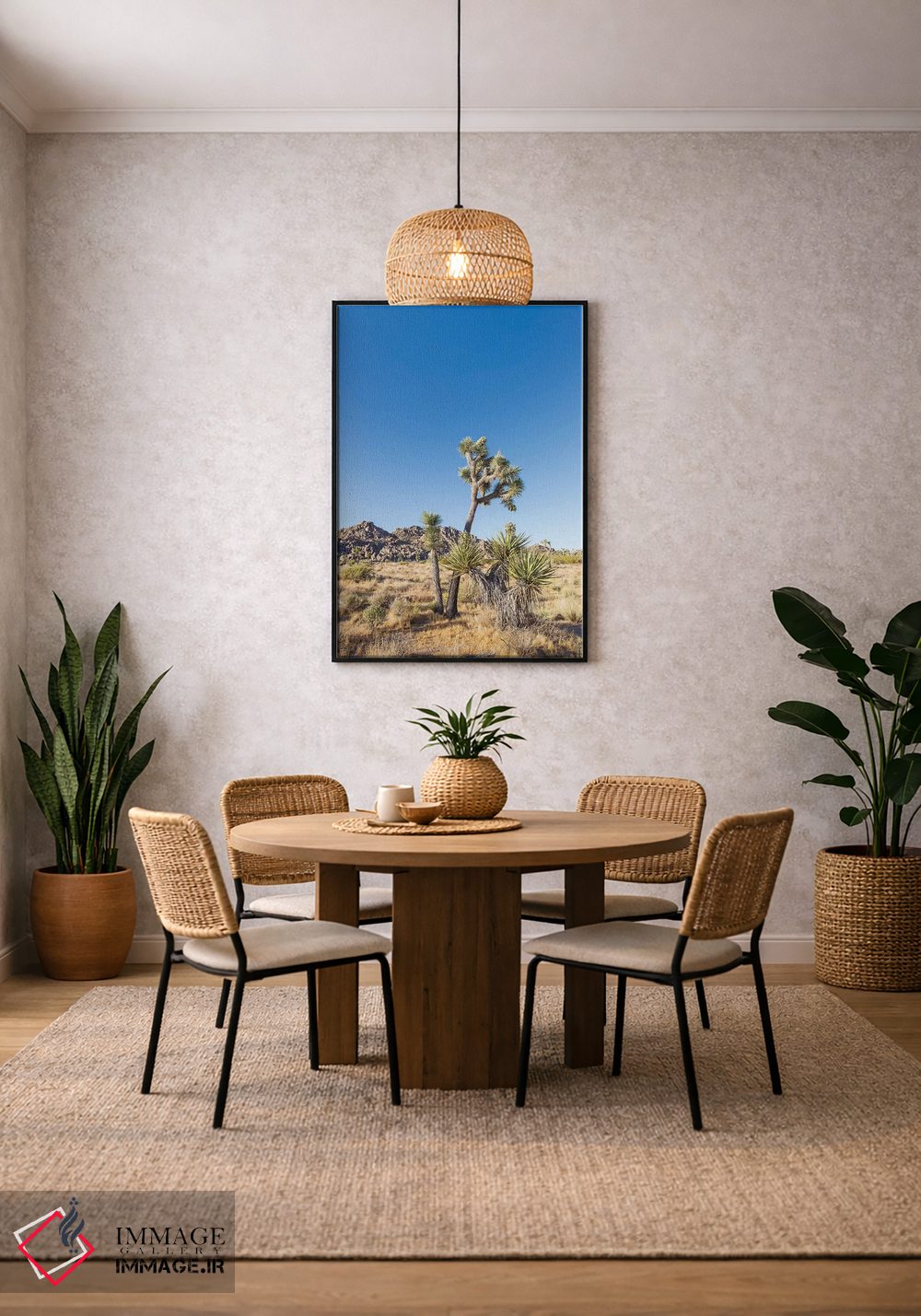 تابلو دکوراتیو پارک ملی طبیعی جاشوا تری اثر ملانی ویولا - D5B