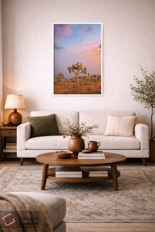 تابلو دکوراتیو غروب دل انگیز در پارک ملی جاشوا تری اثر ملانی ویولا - D2W