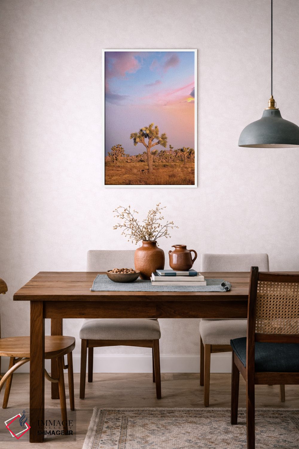 تابلو دکوراتیو غروب دل انگیز در پارک ملی جاشوا تری اثر ملانی ویولا - D5W