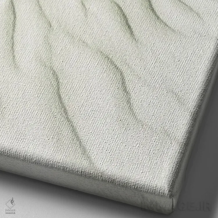 تابلو دکوراتیو منظره رویایی ماسه های سفید | وینتیج اثر ملانی ویولا - نمای نزدیک بافت بوم