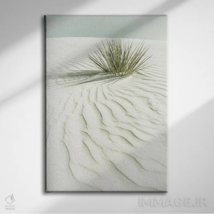 تابلو دکوراتیو منظره رویایی ماسه های سفید | وینتیج اثر ملانی ویولا - نمای روبهرو روی دیوار