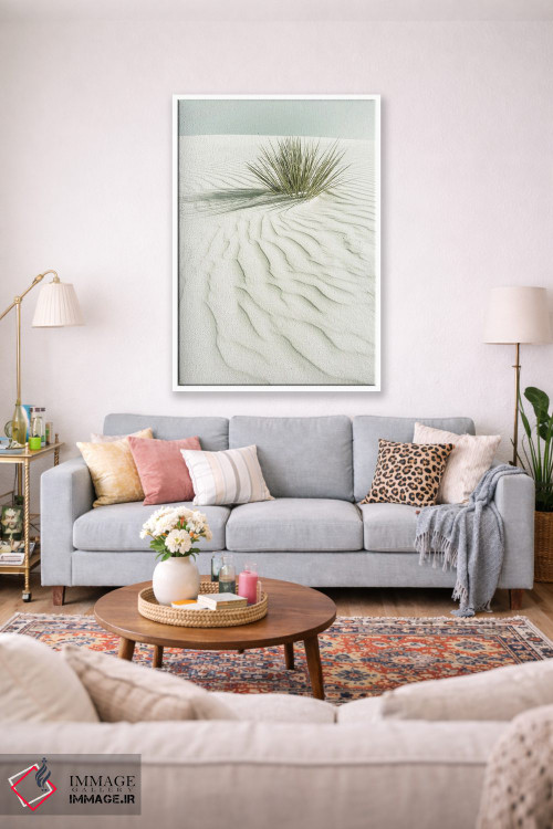 تابلو دکوراتیو منظره رویایی ماسه های سفید | وینتیج اثر ملانی ویولا - D1W