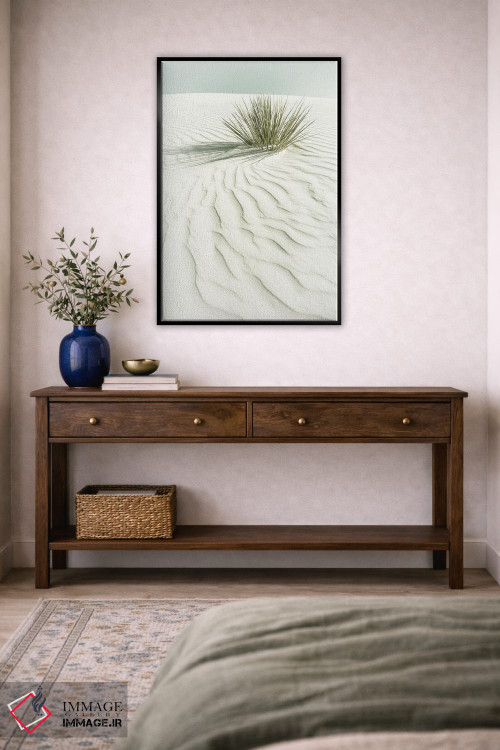 تابلو دکوراتیو منظره رویایی ماسه های سفید | وینتیج اثر ملانی ویولا - D4B