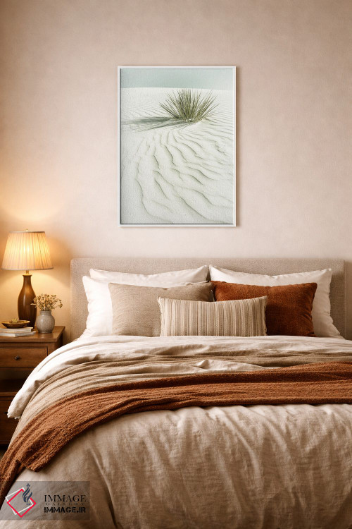 تابلو دکوراتیو منظره رویایی ماسه های سفید | وینتیج اثر ملانی ویولا - D5W