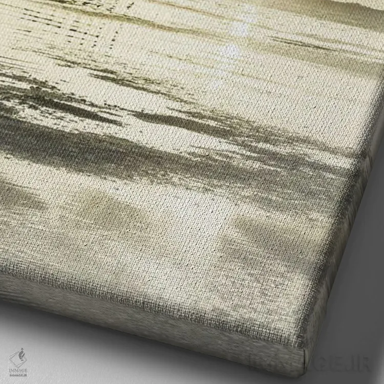 تابلو دکوراتیو غروب بوکیلیا | وینتیج اثر ملانی ویولا - نمای نزدیک بافت بوم